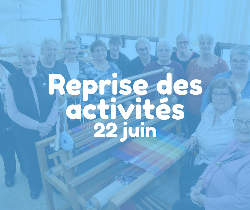 Les Cercles se préparent à rouvrir Le 22 juin 2020, conformément aux décisions gouvernementales, les Cercles de Fermières pourront rouvrir leurs locaux. Les membres pourront donc à nouveau participer aux activités organisées par leur Cercle.