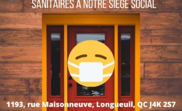 Nouvelles mesures sanitaires au Siège social
