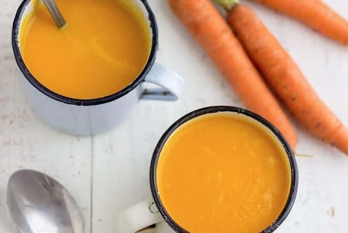 Velouté de carotte à l’orange et au gingembre