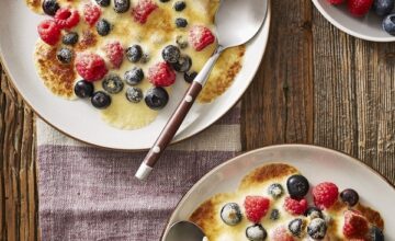 Gratin de sabayon et petits fruits