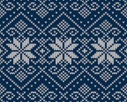 Seamless pattern ornament on the wool knitted texture. EPS available